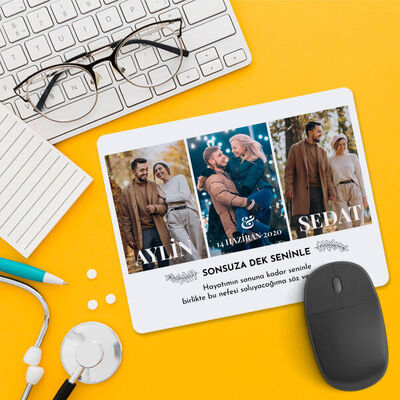 Yıldönümü Hediyesi Fotoğraflı Mousepad - 1