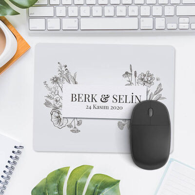 Yıldönümü Hediyesi Tarih ve İsimli Mousepad - 3