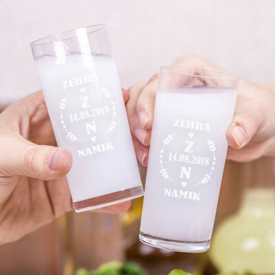 Yıldönümümüz Kutlu Olsun Rakı Bardakları - 1