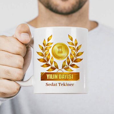 Yılın Dayısı İsimli Kupa Bardak - 1