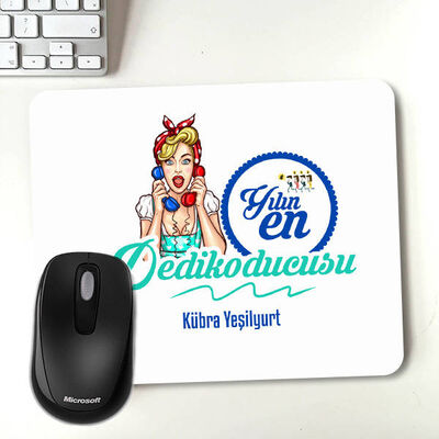 Yılın Dedikoducusu İsme Özel Mouse Pad - 1