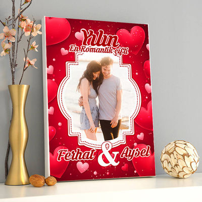 Yılın En Romantik Çifti Kanvas Tablo - 1