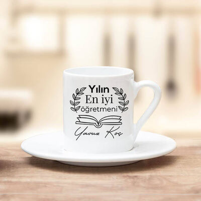 Yılın Öğretmen Kahve Fincanı Kişiye Özel - 1