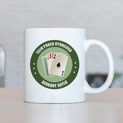 Yılın Poker Oyuncusu İsme Özel Kupa Bardak - 1