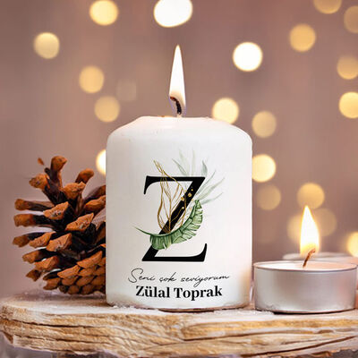 Z Harfli Kişiye Özel Mum - 1
