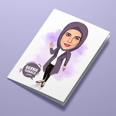Zarif Annem Karikatürlü Tebrik Kartı - 2