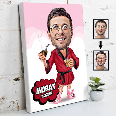 Zengin Karikatürlü Kanvas Tablo - 1