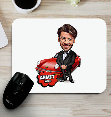 Zengin ve Yakışıklı Karikatürlü Mouse Pad - 1