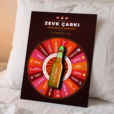 Zevk Çarkı Erotik Şişe Çevirme Yatak Oyunu  - 2
