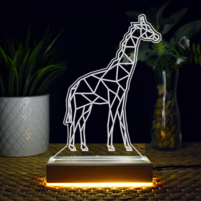 Zürafa Tasarımlı 3d Led Lamba - 1